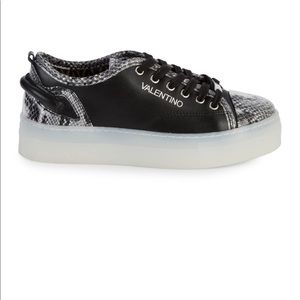 Dalia Sauvage embossed python leather sneakers
